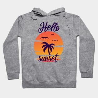 Hello Sunset, Popsicle, Vacation, Beach Vacation, Summer Vacation, Vacation Tee, Vacay Mode, Summertime Hoodie